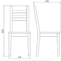Стул Белдревизделие Фернан ДМ-2 (Е 50) - Превью изображения №4 — Интернет-магазин ПроЗаказ