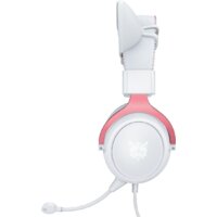 Наушники Onikuma X10 (белый/розовый, с ушками) - Превью изображения №2 — Интернет-магазин ПроЗаказ