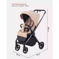 Коляска прогулочная «книга» Rant Golf RA101 (latte beige) - Превью изображения №4 — Интернет-магазин ПроЗаказ