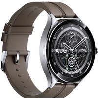 Умные часы Xiaomi Watch 2 Pro LTE (серебристый, с коричневым кожаным ремешком, международная версия) - Превью изображения №3 — Интернет-магазин ПроЗаказ