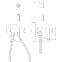 Смеситель без скрытого механизма Rossinka Silvermix X25-51 - Превью изображения №2 — Интернет-магазин ПроЗаказ