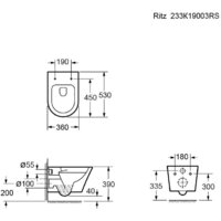 Унитаз подвесной Ambassador Ritz 233K19003RS - Превью изображения №11 — Интернет-магазин ПроЗаказ