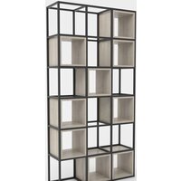 Hype Mebel Грос 105x210 (черный/древесина белая)
