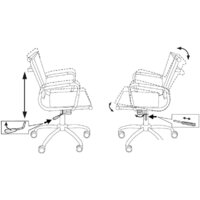 Офисное кресло Бюрократ CH-993-Low/Orange - Превью изображения №5 — Интернет-магазин ПроЗаказ