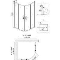 Душевой уголок Niagara NG-6807-08 100x100x190 - Превью изображения №3 — Интернет-магазин ПроЗаказ