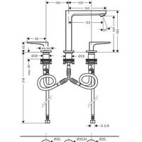 Смеситель Hansgrohe Metropol 32515990 - Превью изображения №2 — Интернет-магазин ПроЗаказ