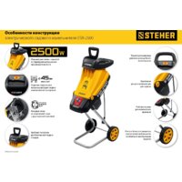 Садовый измельчитель Steher ESR-2500 - Превью изображения №6 — Интернет-магазин ПроЗаказ