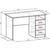 Стол Мебель-класс Альянс МКД-218 (белый/дуб сонома) - Превью изображения №3 — Интернет-магазин ПроЗаказ