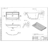 Умывальник Versalia Fiesta 80 Grey - Превью изображения №3 — Интернет-магазин ПроЗаказ
