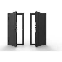 Металлическая дверь Guard Line зеркало графит/шагрень белая (86x205, правая) - Превью изображения №3 — Интернет-магазин ПроЗаказ