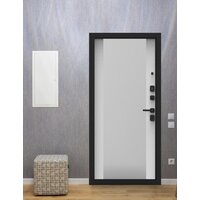 Металлическая дверь Guard Line зеркало графит/шагрень белая (86x205, правая) - Превью изображения №7 — Интернет-магазин ПроЗаказ