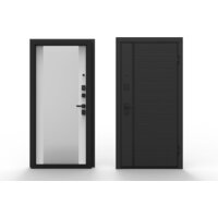 Металлическая дверь Guard Line зеркало графит/шагрень белая (86x205, правая) - Превью изображения №2 — Интернет-магазин ПроЗаказ