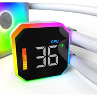 Система жидкостного охлаждения для процессора Montech HyperFlow Digital 360 (белый) - Превью изображения №6 — Интернет-магазин ПроЗаказ