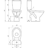 Унитаз напольный Cersanit Melar 031 3/6 DPL EO 64234 - Превью изображения №13 — Интернет-магазин ПроЗаказ