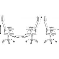 Офисное кресло Бюрократ T-995 (серый TW-01, сетка/ткань) - Превью изображения №11 — Интернет-магазин ПроЗаказ