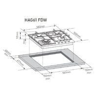 Варочная панель ZorG HAG61 FDW black - Превью изображения №9 — Интернет-магазин ПроЗаказ