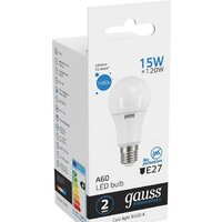 Светодиодная лампочка Gauss LED Elementary A60 15W E27 6500K 23235 - Превью изображения №4 — Интернет-магазин ПроЗаказ