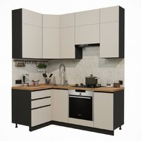 ВерсоМебель Эко Премиум 1.2x2.0 левая (кашемир/ст. дуб вотан)