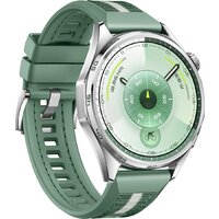 Умные часы Huawei Watch GT 6 46 мм (серебристый, с зеленым плетеным ремешком, международная версия) - Превью изображения №3 — Интернет-магазин ПроЗаказ