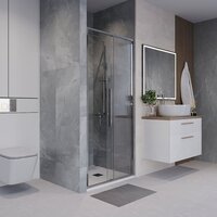 Душевая дверь Niagara NG-64-10A 100x195 (хром/прозрачное стекло) - Превью изображения №9 — Интернет-магазин ПроЗаказ