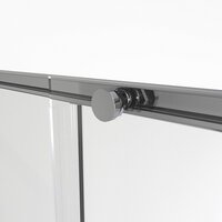 Душевая дверь Niagara NG-64-10A 100x195 (хром/прозрачное стекло) - Превью изображения №4 — Интернет-магазин ПроЗаказ