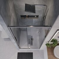 Душевая дверь Niagara NG-64-10A 100x195 (хром/прозрачное стекло) - Превью изображения №10 — Интернет-магазин ПроЗаказ
