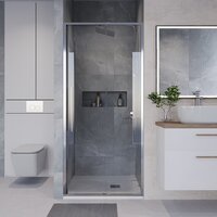 Душевая дверь Niagara NG-64-10A 100x195 (хром/прозрачное стекло) - Превью изображения №7 — Интернет-магазин ПроЗаказ