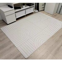 Ковер для жилой комнаты Radjab Carpet Сканди Сизаль Прямоугольник 10946A 12267RK (2.4x3.4, Krem/Krem) - Превью изображения №2 — Интернет-магазин ПроЗаказ