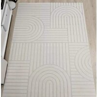Ковер для жилой комнаты Radjab Carpet Сканди Сизаль Прямоугольник 10946A 12267RK (2.4x3.4, Krem/Krem) - Превью изображения №5 — Интернет-магазин ПроЗаказ