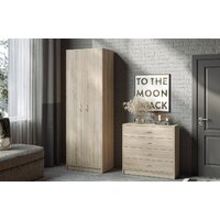 Шкаф распашной Involux Престон 226H114 (сонома/белый) - Превью изображения №4 — Интернет-магазин ПроЗаказ