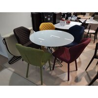 Кухонный стол Kenner R1000 (белый/стекло белое глянец) - Превью изображения №2 — Интернет-магазин ПроЗаказ