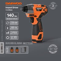 Винтоверт Daewoo Power DAX 2016Li Set (с 2-мя АКБ, сумка) - Превью изображения №2 — Интернет-магазин ПроЗаказ