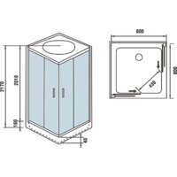 Душевая кабина WeltWasser WW500 Laine 804 - Превью изображения №9 — Интернет-магазин ПроЗаказ