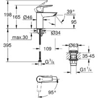 Смеситель Grohe Start S 235512432 - Превью изображения №5 — Интернет-магазин ПроЗаказ