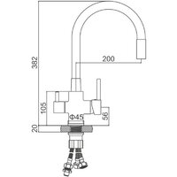 Смеситель Ledeme L74255B-2 - Превью изображения №2 — Интернет-магазин ПроЗаказ