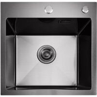 Кухонная мойка Stellar E4444NB (нано черный) - Превью изображения №5 — Интернет-магазин ПроЗаказ