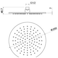 Душевая лейка Aquatek AQ2077CR - Превью изображения №3 — Интернет-магазин ПроЗаказ