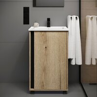  Lauter Тумба под умывальник Nika 49 (дуб эвок/черный) - Превью изображения №3 — Интернет-магазин ПроЗаказ