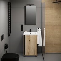  Lauter Тумба под умывальник Nika 49 (дуб эвок/черный) - Превью изображения №4 — Интернет-магазин ПроЗаказ