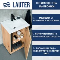  Lauter Тумба под умывальник Nika 49 (дуб эвок/черный) - Превью изображения №2 — Интернет-магазин ПроЗаказ