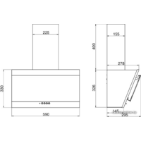 Кухонная вытяжка Elikor Титан 60П-430-К3Д (белый/белый) - Превью изображения №2 — Интернет-магазин ПроЗаказ