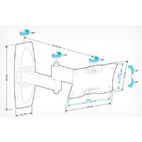 Кронштейн для телевизора Holder LCDS-5064 (белый) - Превью изображения №2 — Интернет-магазин ПроЗаказ