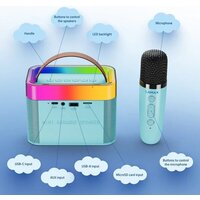 Беспроводная колонка Lamax KaraokeKid1 (голубой) - Превью изображения №2 — Интернет-магазин ПроЗаказ