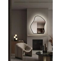 Зеркало EMZE 76x92 LED.CLOUD.UV.76.92.CHE.4K (черный с УФ-окантовкой и подсветкой) - Превью изображения №5 — Интернет-магазин ПроЗаказ