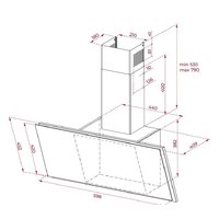 Кухонная вытяжка TEKA DVF 67670 TBS (черный) - Превью изображения №4 — Интернет-магазин ПроЗаказ