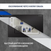 Унитаз подвесной Lauter Sulzdorf с микролифтом и кнопкой смыва 219704F (белый/черный) - Превью изображения №18 — Интернет-магазин ПроЗаказ