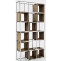 Hype Mebel Грос 105x210 (белый/дуб галифакс олово)