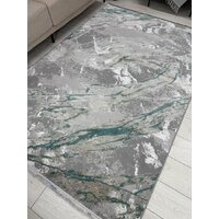 Ковер для жилой комнаты Radjab Carpet Афина Прямоугольник 9012A 12892RK (3x5, Grey/Green) - Превью изображения №4 — Интернет-магазин ПроЗаказ
