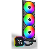 Система жидкостного охлаждения для процессора Montech HyperFlow Digital 360 (черный) - Превью изображения №3 — Интернет-магазин ПроЗаказ
