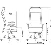 Офисное кресло Бюрократ T-995 (черный TW-01, сетка/ткань) - Превью изображения №13 — Интернет-магазин ПроЗаказ